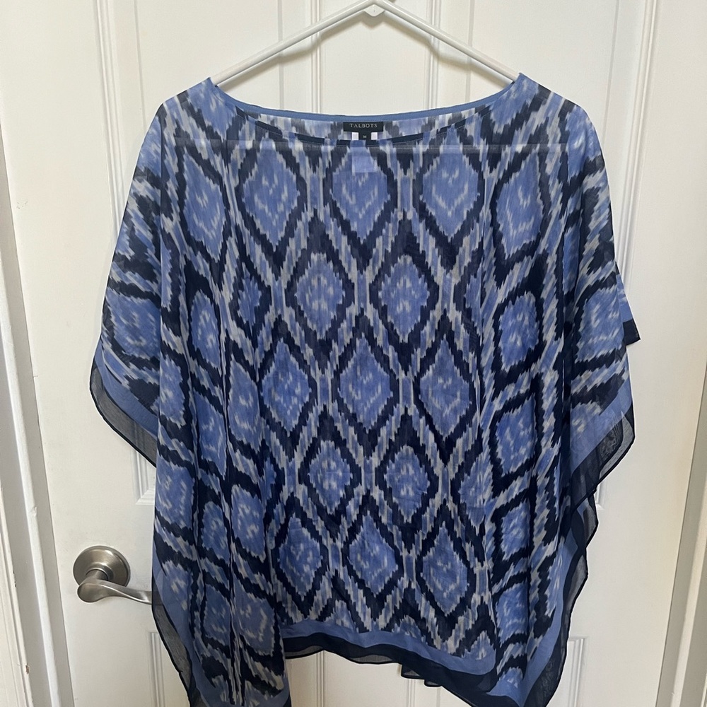 Talbots poncho like summer top. One size fits all